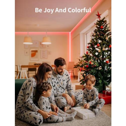 24.6 Ft Aigostar wifi Alexa Smart LED Strip Lights, 24.6ft RGB Led Strip Light with Smart App Control Remote, Led Lights for Bedroom,TV,Party and Christmas, MUSIC Sync Color Changing Light, Vioce control