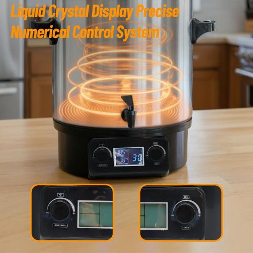 24.5QT Premium Stainless Steel Electric Water Bath Canner - Large-Capacity Digital Electric Canner with LCD Display, Adjustable Temp 86-212°F & Timer for Canning, Making Jams, Sauces, Pickles, Soups