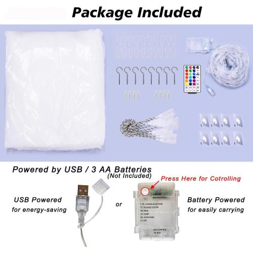 White Bed Canopy with 24 Colors Star Lights for Girls, 8 Corner Princess Canopy Bed Curtains with Color Changing LED String Lights Remote Timer for Adults Women Bedroom, Twin Full Queen King Bed