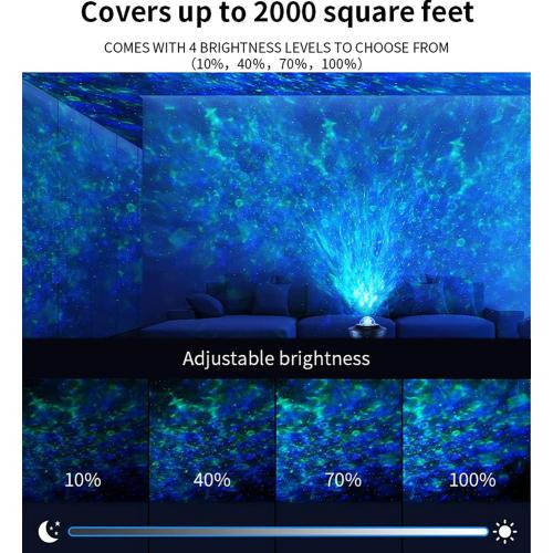 Star Projector Galaxy Light Projector, 3 in 1 Galaxy Projector Night Light with Remote Control, Music Speaker & Timer, Star Lights for Bedroom Bedroom/Party/Home Decor