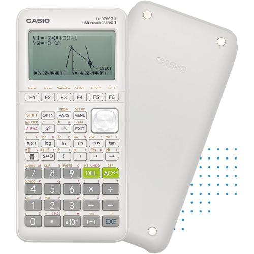 Casio fx-9750GIII Graphing Calculator | Natural Textbook Display | Python Programming | Ideal for Exams, STEM & Advanced Math | White
