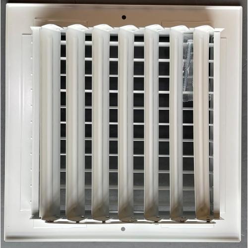 16 x 16 Adjustable Blade Sidewall Ceiling Register Vent Cover Diffuser Heavy Duty Stamped Steel  ( dent  and scratch see the pictures )