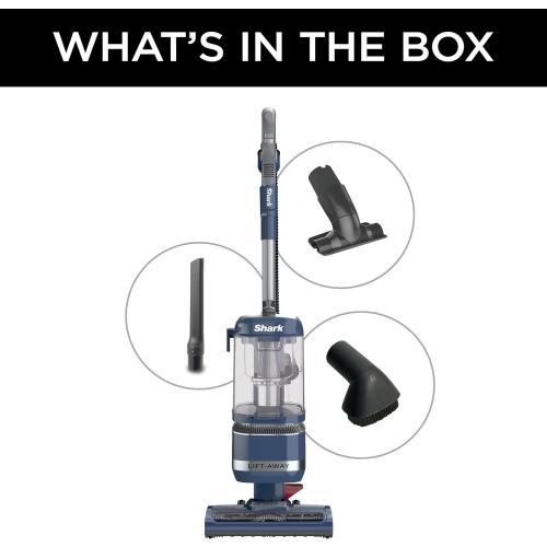 Shark Navigator Lift-Away ADV Upright Vacuum with HEPA Filter, Powerful Pet Hair Pickup, Advanced Swivel Steering, Lightweight Versatility, For Carpets & Hard Floors, Blue Jean, LA301