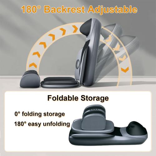 Lvrunben Shiatsu Back Massager with Heat, 3D Kneading Massage Chair Pad, Electric Massage Seat Cushion for Body, Neck,Shoulder, with Movable Multi-Function Leg and Foot Massager, for 62-69 inches