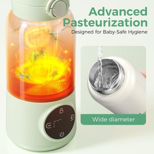 HEYAXA Portable Milk Warmer Bundle with Baby Bottle Steri-lizer and Dryer