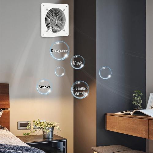 14 Inch Exhaust Fan with Plug, 2647CFM Through-the-Wall Ventilation Fan with Light Weight Pure Copper Motor, for Laundry Room, Toilets, Garage, and Shopping Mall, 110V (14 inch, white)