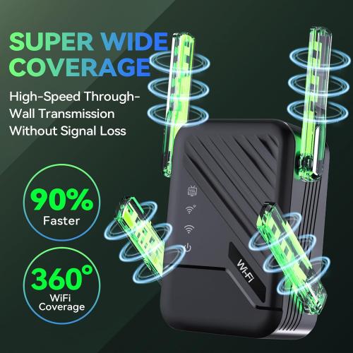 Wireless Router Amplifier with Ethernet Port, Wide Compatibility, WiFi Range Extender