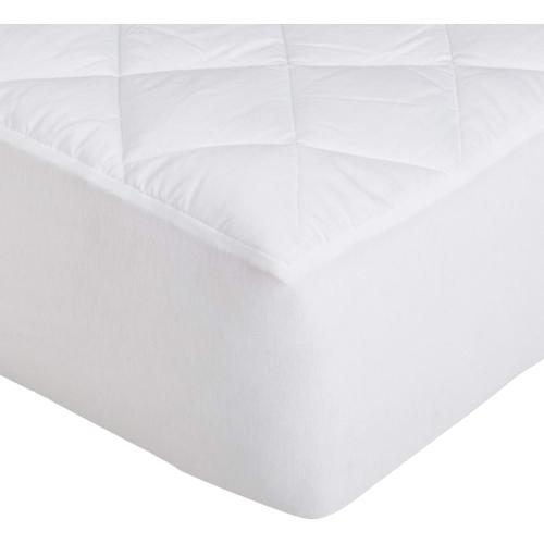 Amazon Basics Hypoallergenic Quilted Mattress Topper Pad, 18 Inches Deep, Twin, White