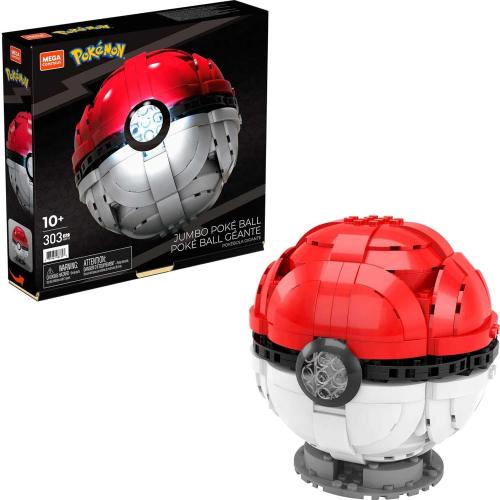 Mega Construx Pokémon Jumbo Poké Ball Construction Set, Building Toys for Kids, 1 piece