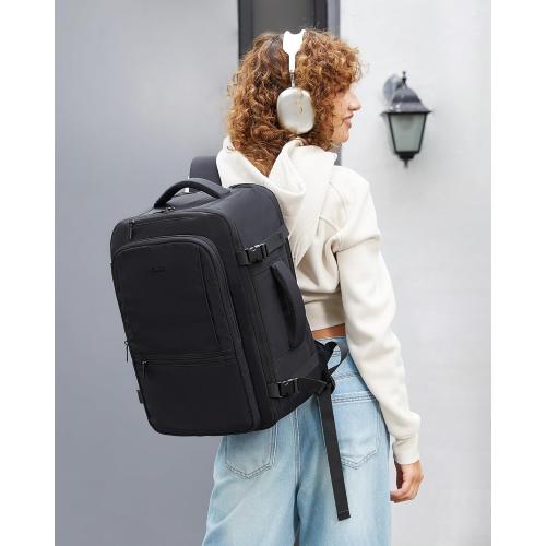 LOVEVOOK Travel Backpack for Women & Men, 40L Large Carry On Backpack Airline Approved, TSA Personal Item Weekender Bag, Water Resistant Laptop Backpack with 3 Packing Cubes for Travel Essentials