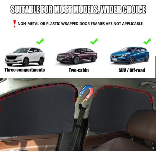XCBYT Car Window Shades - 4 Pack Car Window Covers 99% UV Protection Magnetic Fordable Privacy Sun Shade for Baby Forester 2019-2023