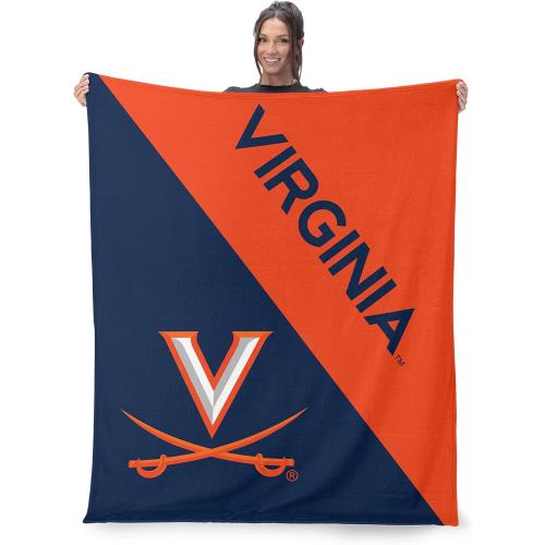 Northwest NCAA Silk Touch Throw Blanket, Ultra Soft Plush Polyester, Lightweight Warm Decorative Fan Gift, 46 x 60 in
