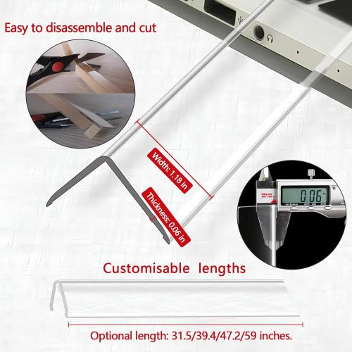 Wall Corner Protector - 2PCS, 31.5x1.18 - Self Adhesive Clear Corner Protectors for Walls, Cabinet Doors, Edge Protector Trim; Easy to Install Corner Guards for Walls (80cm x 3cm)
