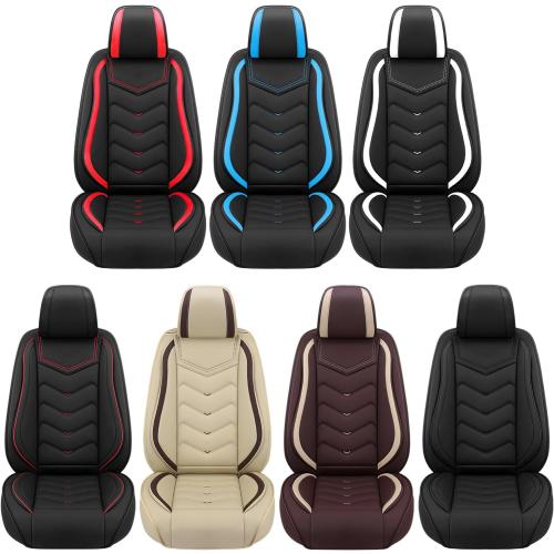 Car Seat Covers Fit for Ford F-150/F-250/F-350 2009-2026, Stylish Sport Seat Cover, Waterproof Wear-Resistant Premium Car Seat Cover，Ford F-150 Seat Covers. (2 Pcs Front/Black Blue)