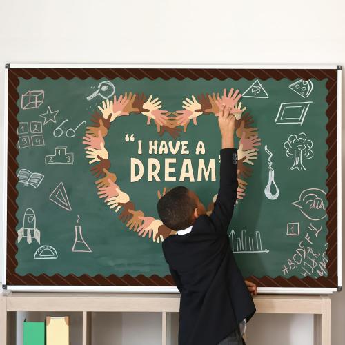 Sayglossy 93 Pcs Black History Month Bulletin Board Decoration Set