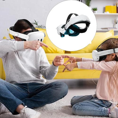 Adjustable Wearable Head Mount Charging Solution 10000MAH Capacity Virtual Reality Headset Aluminum Battery Heat Dissipation