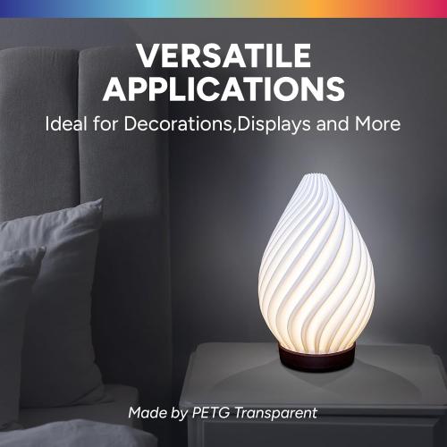 OVERTURE 2KG Bundle PETG 3D Printer Filament 1.75mm, Neatly Wound Durable PETG 2 Pack 1kg(2.2lbs), Strong Toughness Filament, Dimensional Accuracy  /- 0.02mm, Fit Most FDM Printers (Space Gray*2)