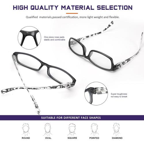 Color Green ,red,pink,blue,black and brown 5 pairs Reading Glasses for Women Men- Blue Light Blocking Spring Hinge Computer Readers Anti Glare UV Eyeglasses