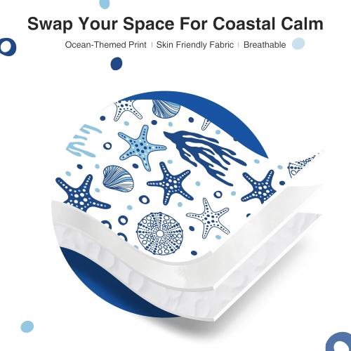 Love's cabin Twin Quilt Bedding Set Coastal White Bedspreads - Soft Bed Summer Beach Nautical Quilt Lightweight Bedspread- Reversible Bedding Coverlet for All Season - 2 Piece