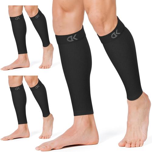 CHARMKING Calf Compression Sleeve for Women & Men Circulation (3 Pairs) 15-20 mmHg is Best Support for Running Cycling