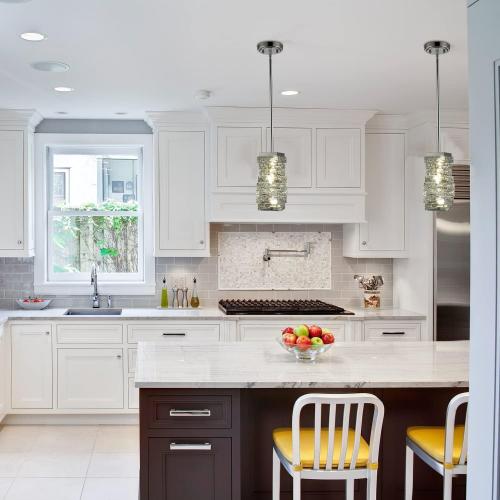 Modern Crystal Pendant Light Bathroom LED Chrome Mini Pendant Lights Kitchen Island, 8W, 4000K, NOT Dimmable