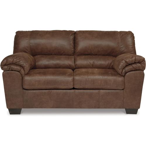 Size 69 x 36x 38 Signature Design by Ashley Bladen Faux Leather Loveseat, Brown