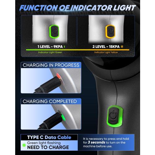 Saker Car Vacuum Portable Cordless Handheld Car Vacuum 15000PA High Power with Brushless Motor and Blower for Cars,Office,Home Cleaning HL107B