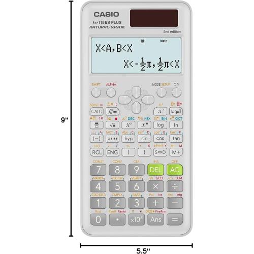 Casio fx-115ES Plus 2nd Edition – Advanced Scientific Calculator | 280  Functions, Natural Textbook Display℠ | Ideal for Math, Science, Engineering & Statistics