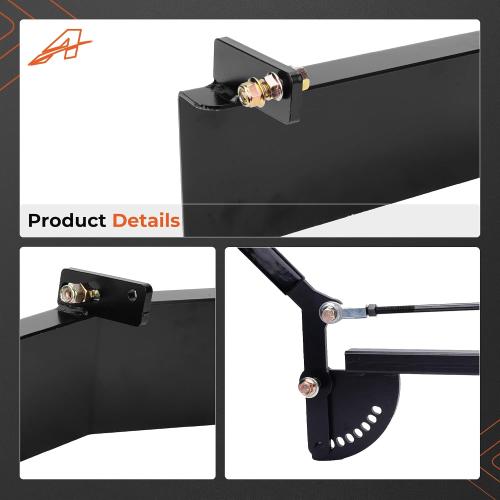 Grass Flap Chute Blocker, for Ferris Snapper Pro 61” ICD Deck, Heavy Duty Steel Lawn Mower Discharge Cover Fits IS700Z ISX800 IS2100Z IS3100Z IS3200Z ISX3300