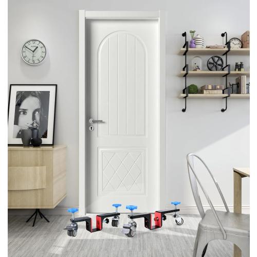 Dolly Kit with Wheels - Interior Door Install Tools for Most Pre-Hung or Slab Doors, Plywood Dolly Protect Your Back Commercial & Residential Use (Black)