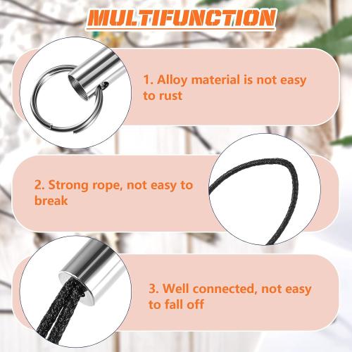 Flutesan 50 Pcs Lobster Clasp Cords Charm Straps Wrist Lanyards, 9 Colors