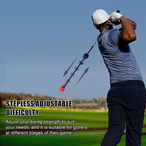 PGM Golf Swing Trainer Aid -2.0 Golf Swing Training Aid Golf Practice Warm-Up Stick for Strength Flexibility and Tempo Training -Suit for Practice Chipping Hitting Golf Accessories