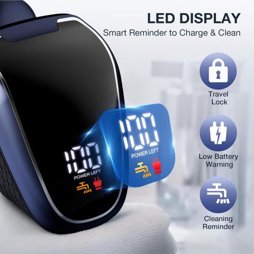 Head Shavers for Bald Men: 5-in-1 Electric Razor - Waterproof Wet Dry Shaving - Professional Grooming Kit for Balder