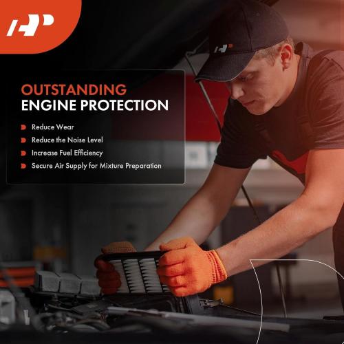 A-Premium Engine Air Filter Compatible with Toyota Models - Sequoia 2014-2022, Tacoma 2016-2023, Tundra 2013-2021, 3.5L 4.0L 4.6L 5.7L, Replace# 17801-0P100