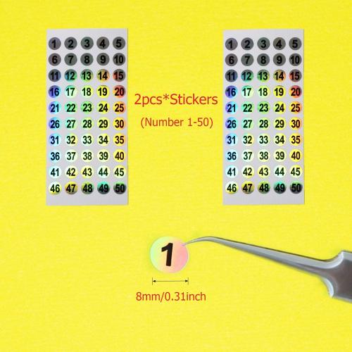 Nail Swatch Sticks with Ring for Nail Color Display Nail Art Supplies Nail Practice Samples (50pcs, transparent)