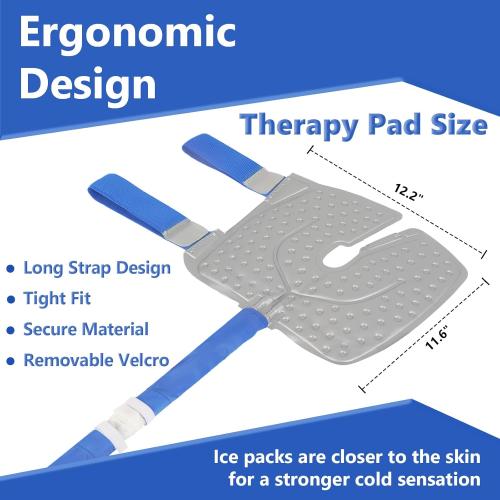 Cold Therapy System Ice Machine System for ACL Knee Surgery Recovery - Quiet Pump, Flexible Kit, Portable, Knee Ice Machine, Ideal for Sports Injuries, Pains, Strain & Stiffness, Sprain