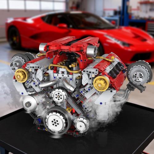 V8 Engine Building Kit that Works for Adults,3168PCS