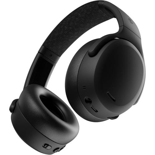 Skullcandy Crusher ANC 2 Wireless Over-Ear Bluetooth Headphones with Multi-Sensory Bass, Active Noise Cancelling, Up to 60 Hours Battery, Microphone for iPhone Android - True Black