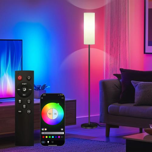 Smart LED Floor Lamp with APP Control & RGB Colors -