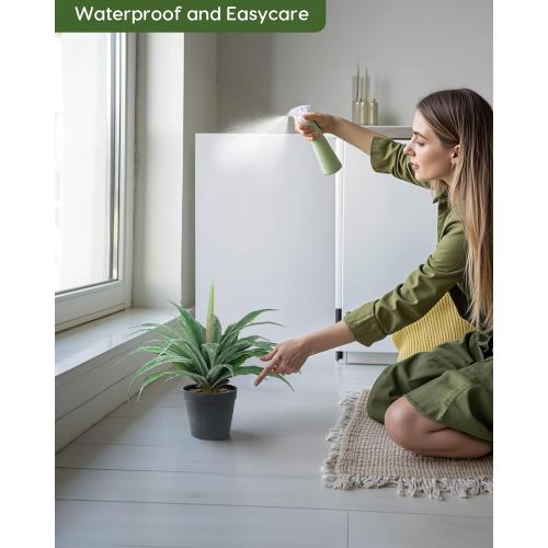 Velener Artificial Agave Plant in Black Pot with Real Stone Pebbles, Large Fake Agave Plants with Green Serrated Leaves, Faux Yucca for Indoor and Outdoor Decor-17 Inches Tall, 29 Leaves