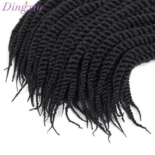 Admutty Havana Twist Crochet Hair, Jumbo Senegalese Twist Pre-Looped Synthetic Braiding Hair for Women, Soft & Lightweight Pre-Twisted Crochet Braids