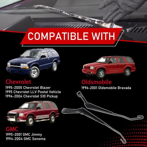 1 Pair Front Windshield Wiper Arm Kit