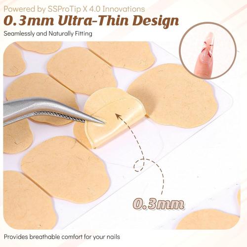 600 Pcs Nail Adhesive Tabs, Strong Nail Glue Sticker Long Lasting Press On Nails Sticky Tabs, Transparent Strong Sticky Double Sided Nails Tab, 0.3mm Ultra-Thin Waterproof, 15 Sizes