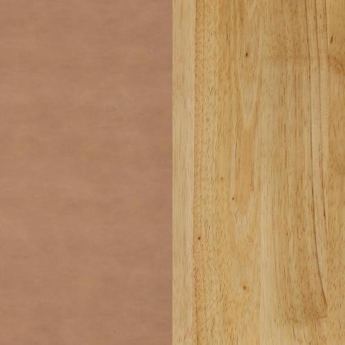 Nathan James Cohen Mid-Century Modern 29 in. Wood Bar Stool, Upholstered Faux Leather Bar Height Stool with Solid Wood Frame, Natural Brown, Set of 2