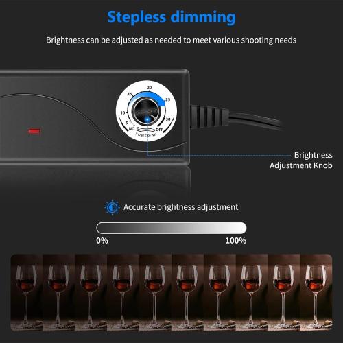 NEEWER Photo Studio Light Box, 16 x 16 Shooting Light Tent with Adjustable Brightness, Foldable and Portable Tabletop Photography Lighting Kit with 80 LED Lights and 4 Colors Backdrops