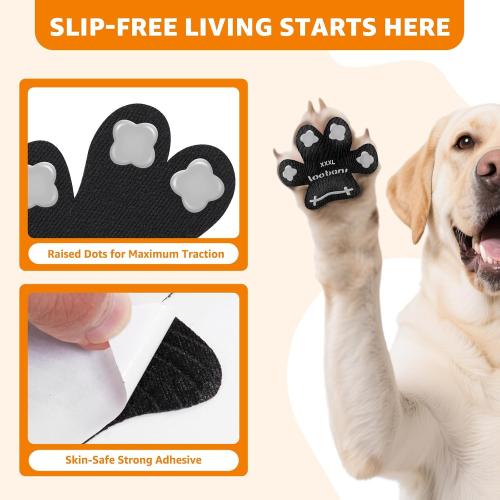 Paw Pads for Dogs Traction for Senior Dogs - Non Slip Sticky Dog Paw Grip Pads Covers, Anti-Slip Adhesive Dog Paw Pads for Slippery Hardwood Floors to Prevent Slipping While Walking Running