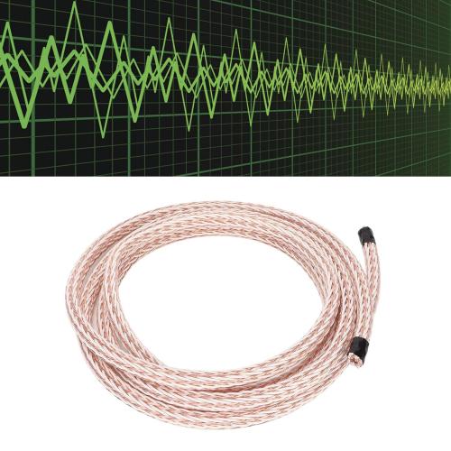 ASHATA 12TC Cable, 24 Core Audiophile Speaker Cables for HiFi Stereo System, HiFi OCC Copper Cord for CD Speaker Radio Amplifier - 2.5m / 8.2ft