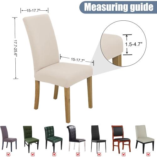 BIETYONE Chair Covers,Dining Room Chair Covers Set of 2,Stretch Kitchen Chair Cover,Washable Dining Chair Cover,Parsons Chair Slipcovers Protective,for Home,Restaurant,Banquet