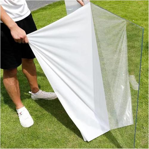 Clear Polycarbonate Roofing Sheet, Acrylic Plastic Sheet Pergola Roofing Canopy Cover Outdoor Awning Shelter for Greenhouse Shed Carport (4x26.2ft(1.2x8m))