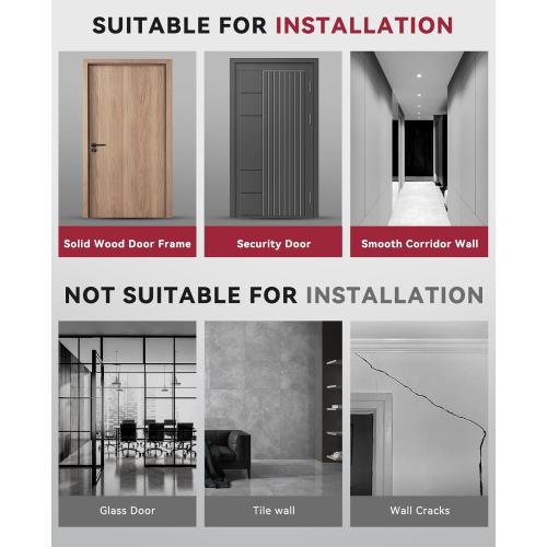 HAPBEAR Pull Up Bar for Doorway, Strength Training Chin up Bar without Screws, Adjustable Width Locking Mechanism Pullup Bar with Non-slip, Doorway Pull Up Bar for Home Gym Upper Body Workout